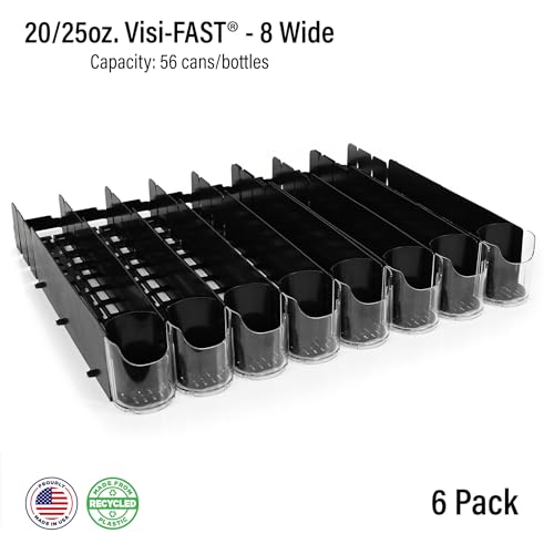 Fridge Organizer & Soda Can Dispenser for Refrigerator - Drink Dispenser & Refrigerator Storage (6-Pack) - view 2