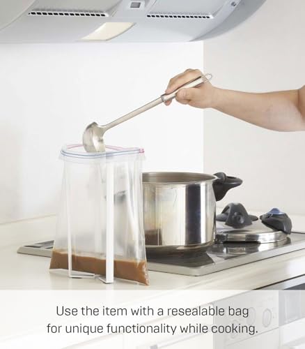Home Tower Kitchen Multi Eco Stand - Multifunctional Plastic Bag Holder Bottle Dryer - Steel - view 5
