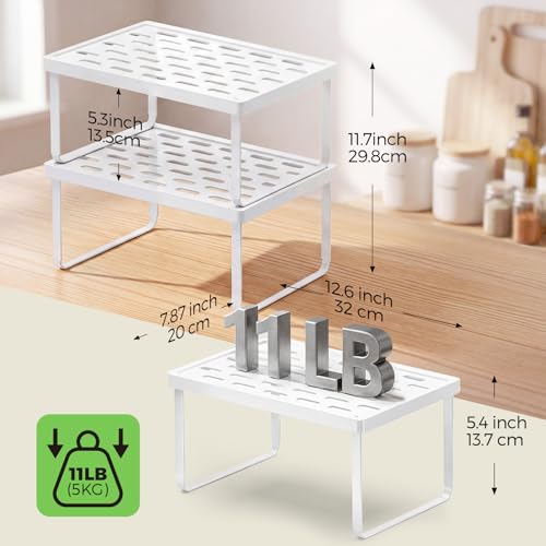 Cabinet Organizer Shelf, Countertop Risers, Kitchen Storage Rack - view 5