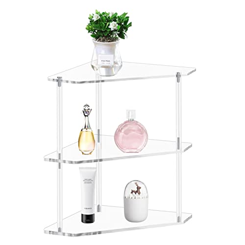 Corner Shelf, 2 Tier Bathroom Counter Organizer Acrylic Organizer