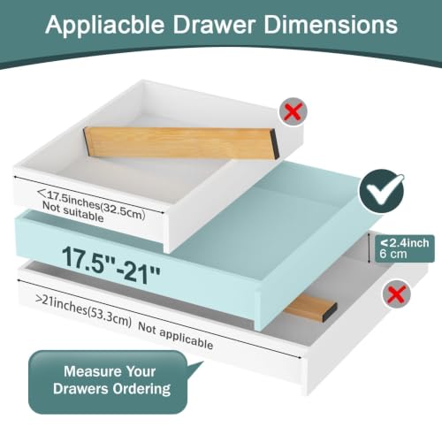 Kitchen Drawer Dividers 4 Pack Adjustable Bamboo Drawer Organizer - view 5