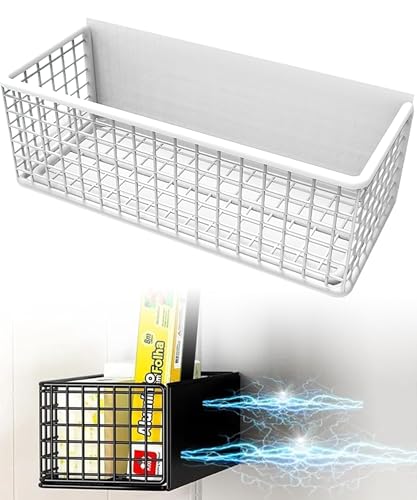 Magnetic Shelf Fridge Basket Bin Washer Dryer Locker Whiteboard Cabinet