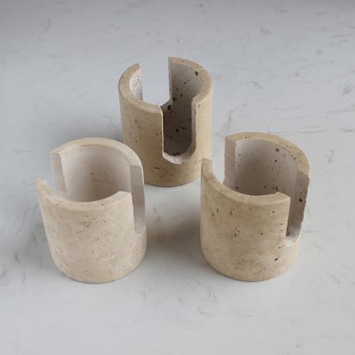 Natural Travertine Marble Sponge Holder for Kitchen Sink, Drying Rack, Compact Sink Caddy Organizer - Beige Travertine - view 7