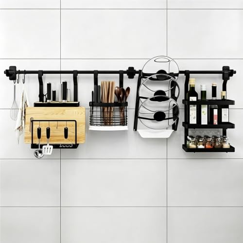 Kitchen Utensil Hanger, Stainless Steel, Modular Storage Organizer