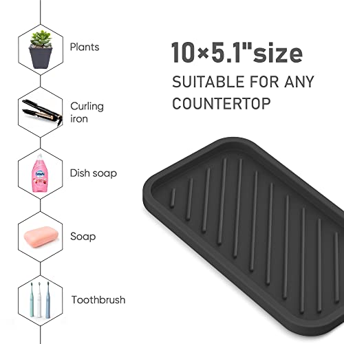 Silicone Sponge Holder-Large Thick Durable 10" Sink Organizer Tray-Kitchen - view 4