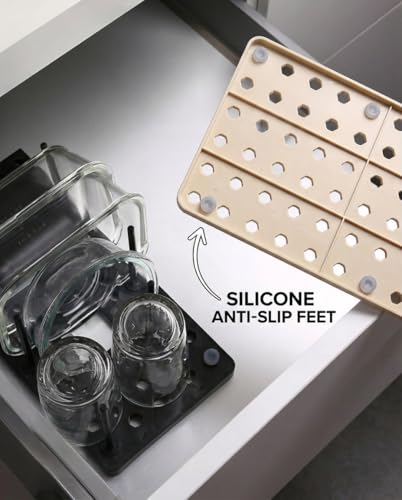 Kitchen Drawer Organizer Tray with Adjustable Pegboard - view 4