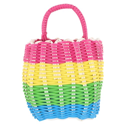 Plastic Hanging Basket 15x13x9cm Kitchen Bathroom Storage Organizer