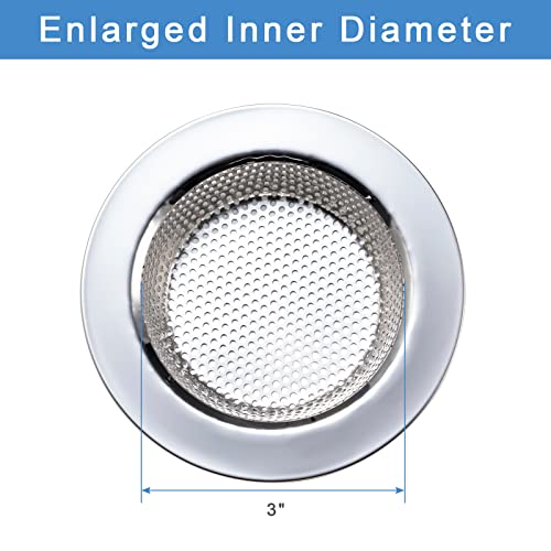 2 Pcs Sink Strainer Double-Layer Safe Design for Kitchen Sink Drain Basket - view 5