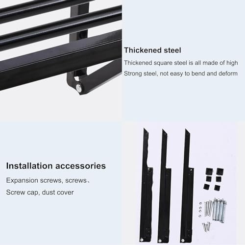 Heavy-Duty Garage Shelves - Wall-Mounted Storage Rack for Tools Metal Shelving System Space-Saving Solution for Garage and Workshop Organization - view 5
