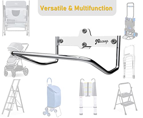 Ladder Hanger for Garage Wall, Ladder Storage Strollers and Folding Chair, Heavy Duty Lader Holder Rust Proof SS304 - view 5