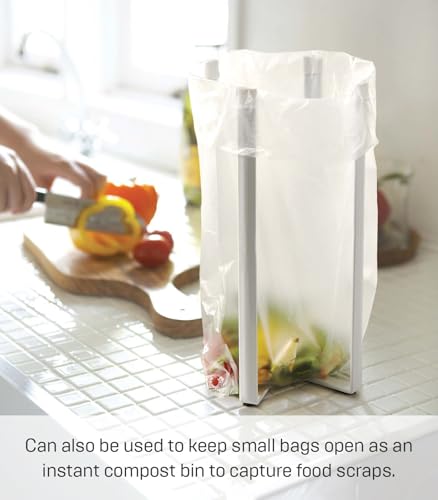 Home Tower Kitchen Multi Eco Stand - Multifunctional Plastic Bag Holder Bottle Dryer - Steel - view 3