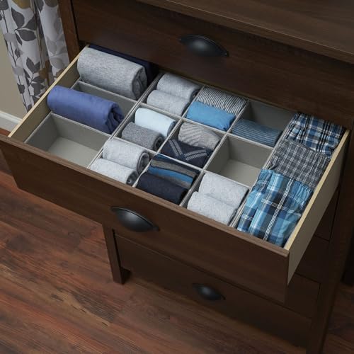 Grey 728-1 Deep 9 Section Drawer Organizer Box for Storage 12 in x 3.13 - view 4