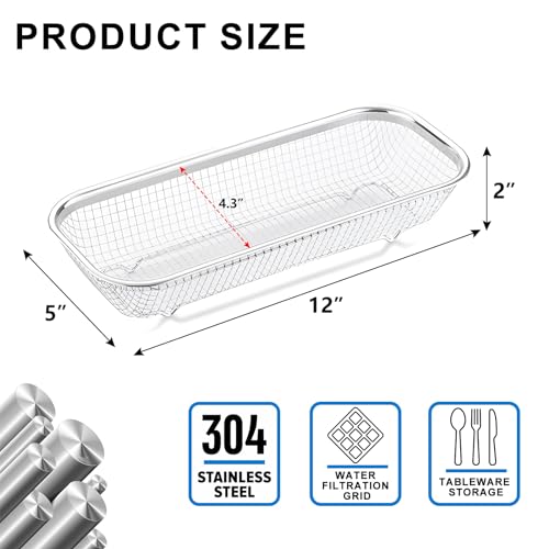 Utensil Drying Rack, 2 Pack Utensils Holder Dishwasher Silverware Basket - view 2