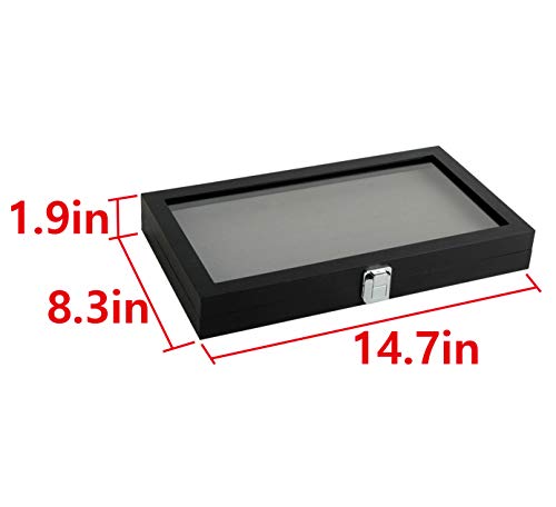 Ring Organizer - Versatile Ring Display Case and Ring Case - Perfect for Storing and Showcasing Multiple Rings - Elegant Ring Jewelry Box and Storage Solution (Gray Velvet) - MK248C - view 7