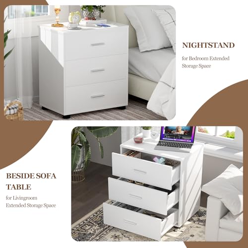 Closet Drawers Set of 2, Wood Closet Organizers and Storage, White - view 4