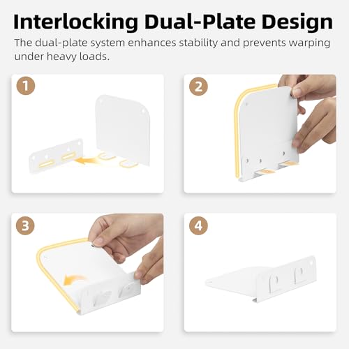 Invisible Floating Bookshelves Wall Mounted Hanging Shelf - view 5