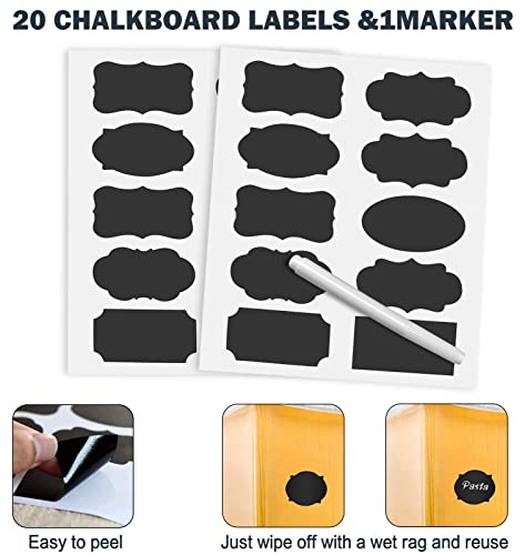 Extra Large 4 Pack, 6.5L/7qt/220oz Tall Food Storage Containers - view 6