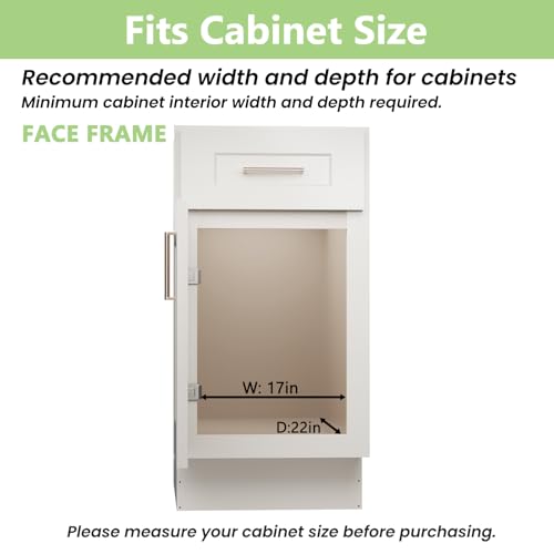 Pull Out Cabinet Organizer with Wooden Handle, 16½" W x 21½" Kitchen Cabinet Pullout Shelf, Heavy Duty Slide Out Pantry Drawer Storage For Kitchen, Bathroom - view 4