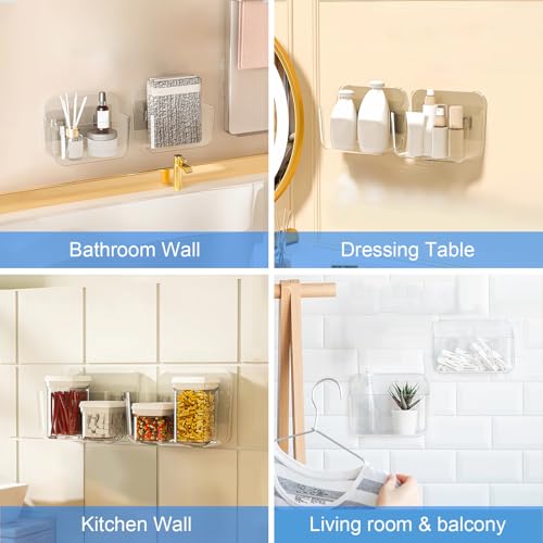 Wall Mount Organizer, 2Pc Small Adhesive Cabinet Door Organizer - view 4