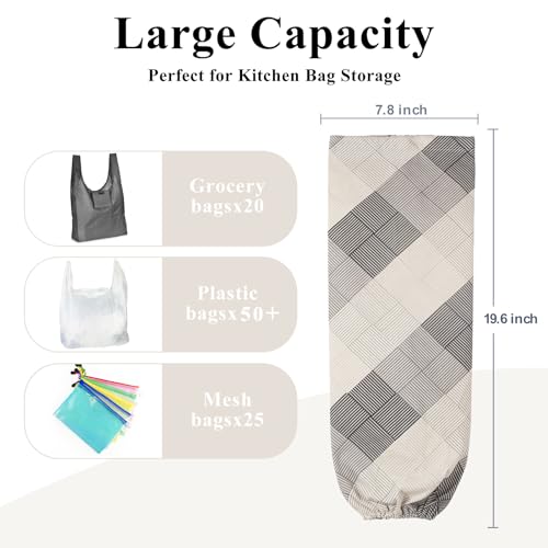 Plastic Bag Holder, Wall Mount Plastic Bag Organizer Dispenser - view 2