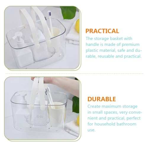 Shower Basket Plastic Storage Caddy with Handle for Bathroom Organization - view 3