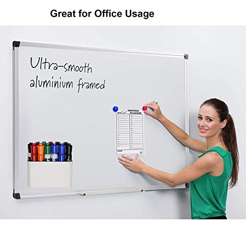 Magnetic Dry Erase Marker Holder,Pen and Eraser Holder for Whiteboard，Magnet Pencil Cup Utility Storage Organizer for Office, Refrigerator, Locker and Metal Cabinets (2 Pack) - view 4