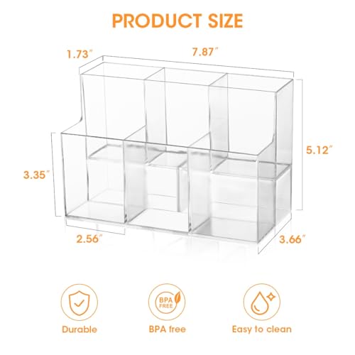 Drink Packet Organizer, 2-Tier Water Flavor Packet Holder for Pantry Storage, Acrylic Drink Mix Organizer Hydration Powdered Mixes Holder Container for Cabinet Kitchen Storage - view 5