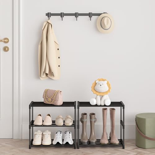 3 Tier Extra Small Shoe Rack (16.3" Wide), Lightweight Shelf - view 6