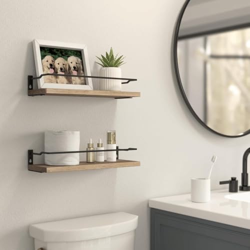 Floating Shelves Bathroom, Small Wall Shelf Over Toilet 2 Set - view 2
