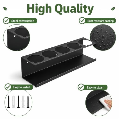2 Pcs Aerosol Spray Can Holder Rack Organizer for Garage and Shop - view 3