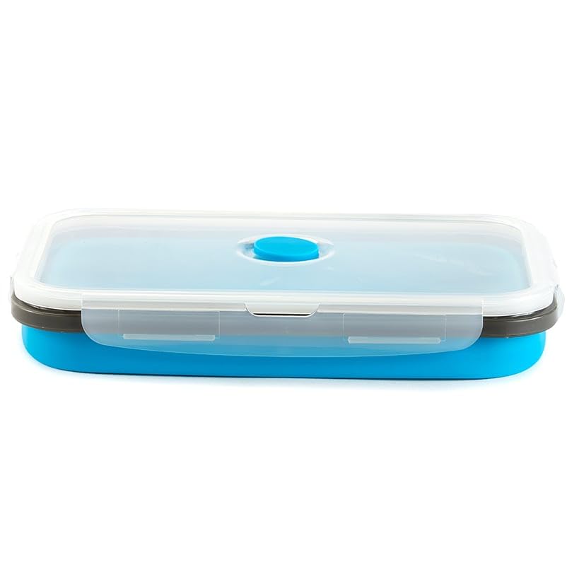 Collapsible Locking Lid Food Storage System Rectangle 8 pc Set - view 3
