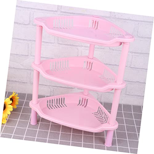 3 Tier Plastic Corner Shelf Organizer for Small Items - view 7