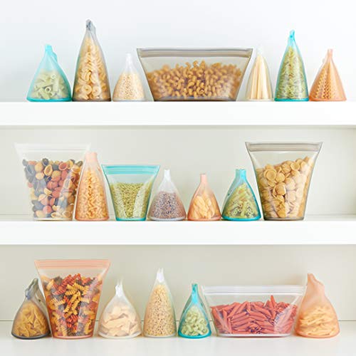 Reusable Food Storage Containers Full Set of 8 Lavender – Platinum Silicone Cups, Dishes & Bags – Microwave, Dishwasher & Freezer Safe – Made in USA, BPA-Free - view 6