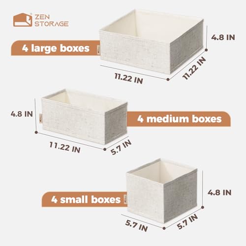 ZenStortage 12Pack Drawer Organizers Clothes, Linen Nursery Drawer Divider - view 6