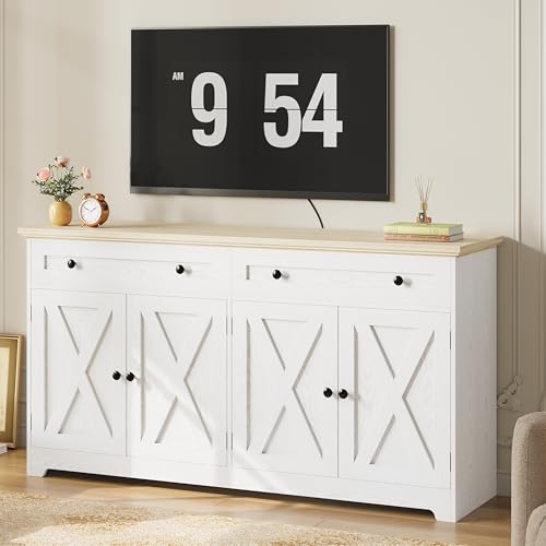 Buffet Cabinet, 59" W Kitchen Storage Cabinet with Drawers & Doors - view 2