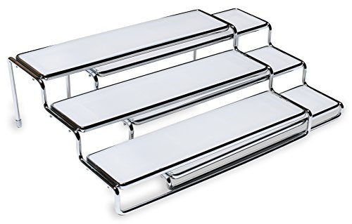Spice Rack 3 Tier Expandable Shelf Organizer, Chrome - view 6