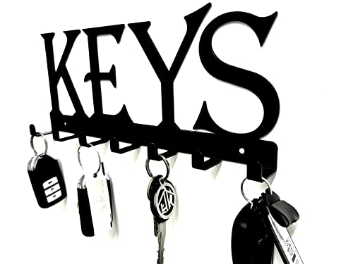 Key Holder for Wall, Nail-Free Key Hooks, self Adhesive Hooks, Wall Mounted Key Hooks Organizer, Keys Hooks for Umbrella, Coats, Bags, Key Rack for Entryway, Hallway, Office - view 5