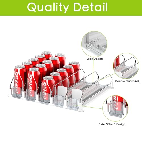 Drink Organizer for Fridge,Holds up to 25 Cans - view 5