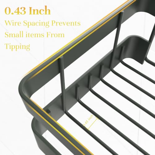 Heavy-Duty Adhesive Shower Rack, Dark Gray Storage - view 4