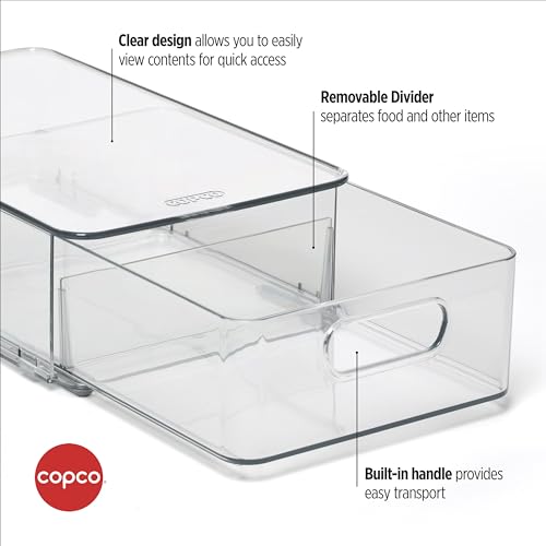 Fridge Drawer Organizer Removable Divider Clear - view 6