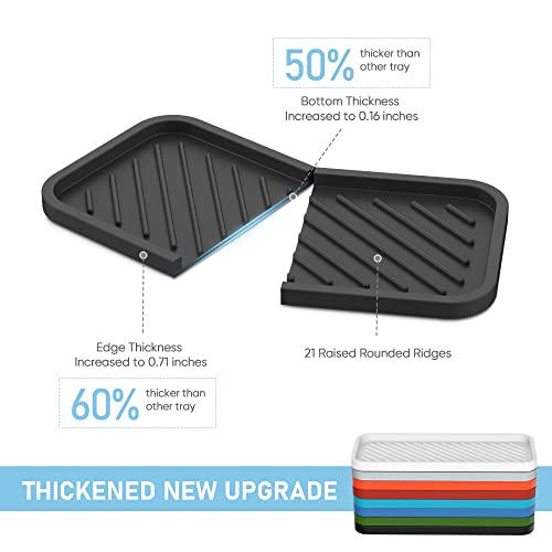Silicone Sponge Holder-Large Thick Durable 10" Sink Organizer Tray-Kitchen - view 2