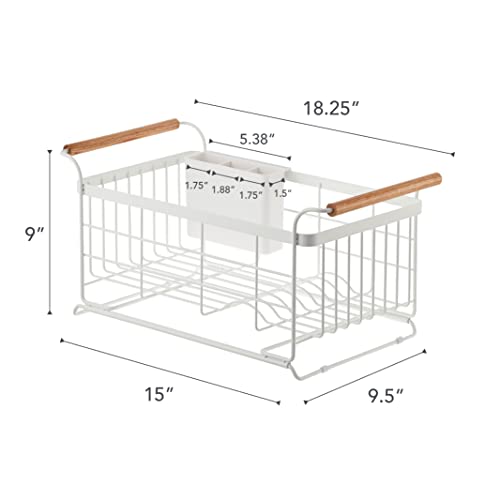 Home Over-The-Sink Dish Drainer Rack - Expandable Kitchen Drying Organizer Holder - No Assembly Req. - view 7