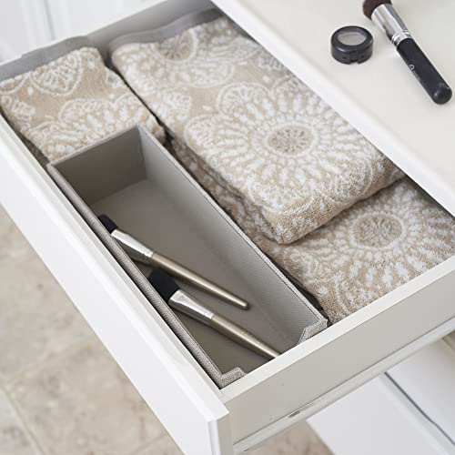 Grey 725-1 Deep Drawer Organizer Box for Storage | 12 in x 4 in x 3.13, Silver - view 5