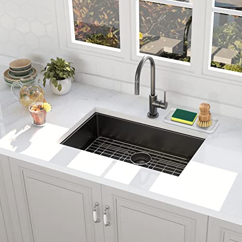 Kitchen Silicone Sink Organizer Tray, Sponge Holder for Sink Caddy（White） - view 6