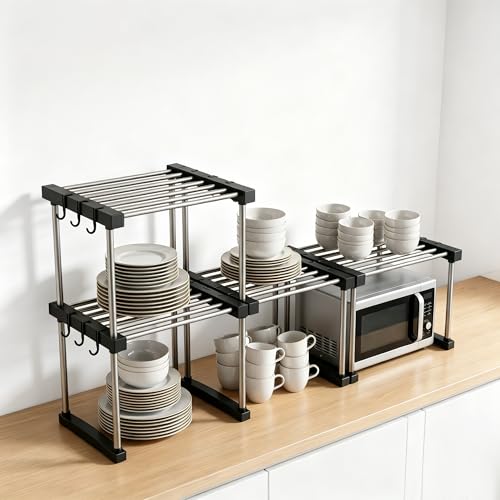 Expandable Under Sink Organizer, 2-Tier Adjustable Storage Shelf - view 5
