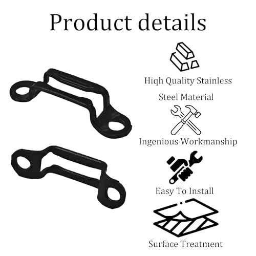 20PCS Furniture Panel Connector, Concealed Slide Buckle Fastener for Cabinet Wardrobe Assembly, Hidden Connection System(Full Through Buckle, Black) - view 4