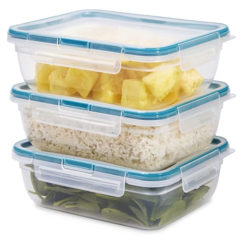 Plastic Total Solution (3-Pack, 8.5-Cup) Food Storage Containers