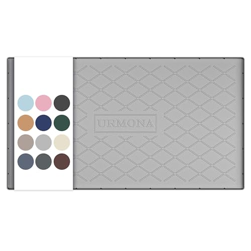 Under Sink Mat 40 x 22 in, Waterproof Silicone Cabinet Protector