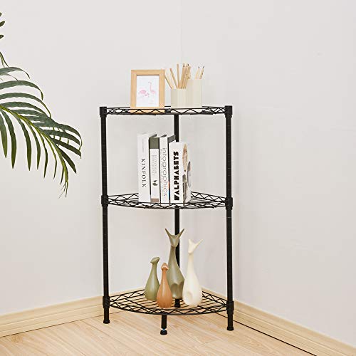 3-Tier Compact Triangle Corner Shelving Unit - view 5