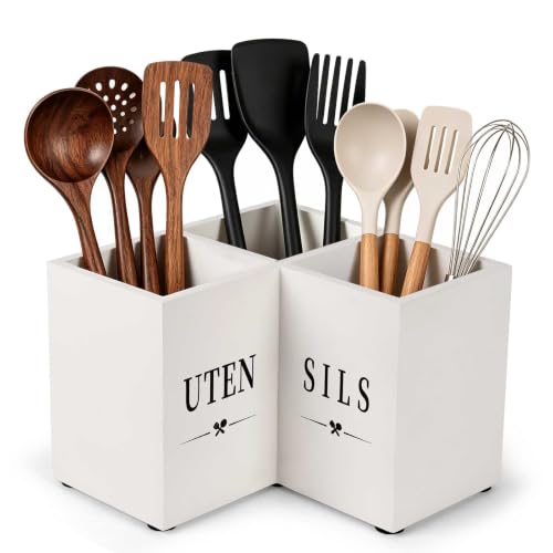 Extra Large Kitchen Utensil Holder for Corner Counter, 6.5" Height